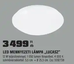 OBI Led mennyezeti lámpa lucas2 ajánlat