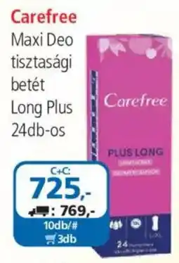 ÁRKLUB Carefree Maxi Deo tisztasági betét Long Plus ajánlat