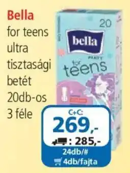ÁRKLUB Bella for teens ultra tisztasági betét ajánlat