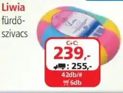 ÁRKLUB Liwia fürdő-szivacs ajánlat