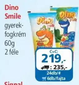 ÁRKLUB Dino Smile gyerek-fogkrém ajánlat
