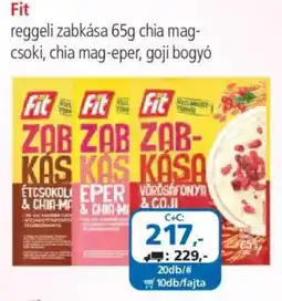 ÁRKLUB Fit reggeli zabkása ajánlat