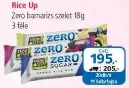 ÁRKLUB Rice Up zero barnariz szelet ajánlat
