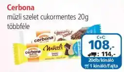ÁRKLUB Cerbona műzli szelet ajánlat