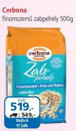 ÁRKLUB Cerbona zabpehely ajánlat