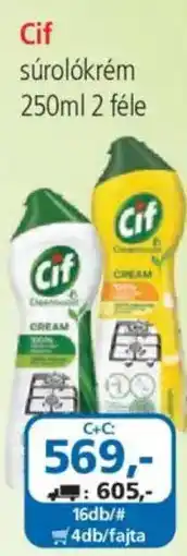 ÁRKLUB Cif súrolókrem ajánlat