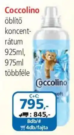 ÁRKLUB Coccolino öblítő koncentrátum ajánlat