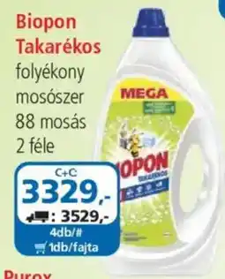 ÁRKLUB Biopon takarékos folyékony mosószer ajánlat