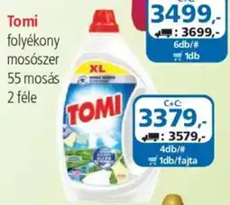 ÁRKLUB Tomi folyékony mosószer ajánlat