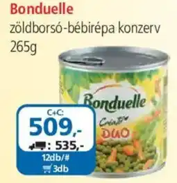 ÁRKLUB Bonduelle zöldborsó-bébirépa konzerv ajánlat