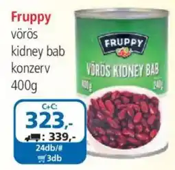ÁRKLUB Fruppy vörös kidney bab ajánlat
