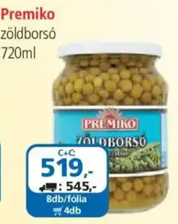 ÁRKLUB Premiko zöldborsó ajánlat