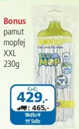 ÁRKLUB Bonus pamut mopfej ajánlat