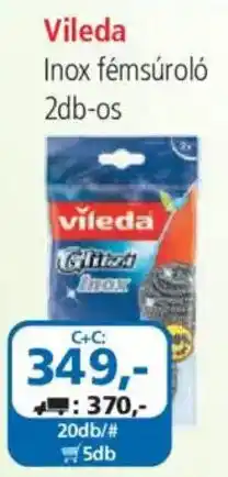 ÁRKLUB Vileda inox fémsúroló ajánlat