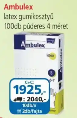 ÁRKLUB Ambulex latex gumikesztyu ajánlat