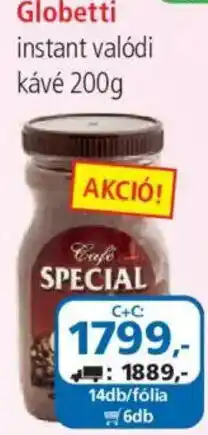 ÁRKLUB Globetti instant valódi kávé ajánlat