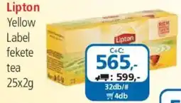 ÁRKLUB Lipton yellow label fekete tea ajánlat
