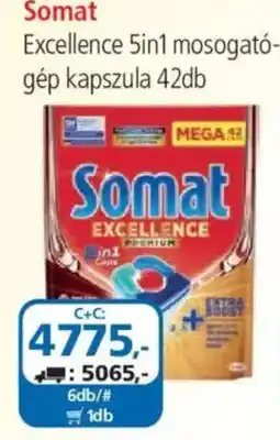 ÁRKLUB Somat excellence 5in1 mosogatogep kapszula ajánlat