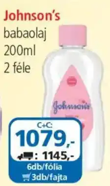 ÁRKLUB johnson's babaolaj ajánlat