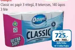 ÁRKLUB Ooops classic wc papír ajánlat