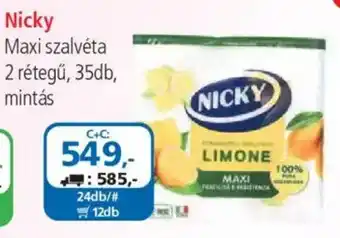 ÁRKLUB Nicky maxi szalvéta ajánlat