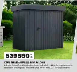 OBI Kerti szerszámtároló EFD4 RAL 7016 ajánlat