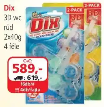 ÁRKLUB Dix 3d wc rúd ajánlat