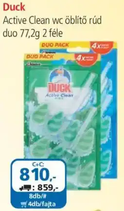 ÁRKLUB Duck active clean wc öblítő rúd ajánlat