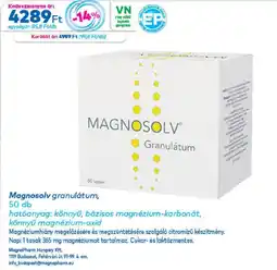 Gyöngy Patikák Magnosolv granulátum ajánlat