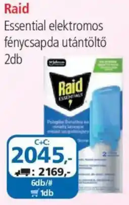 ÁRKLUB Raid essential elektromos fénycsapda utántöltő ajánlat