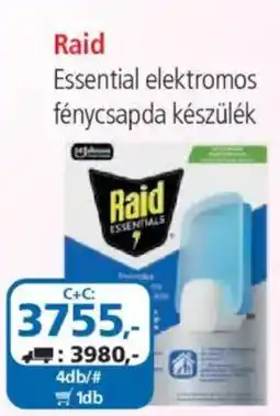 ÁRKLUB Raid essential elektromos fénycsapda készülék ajánlat