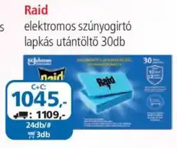ÁRKLUB Raid elektromos szúnyogirtó lapkás utántöltő ajánlat