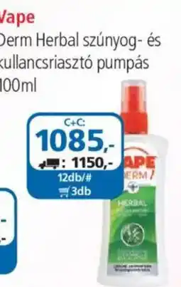 ÁRKLUB Vape Derm Herbal szúnyog- és kullancsriasztó ajánlat