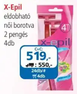 ÁRKLUB X-epil eldobható női borotva ajánlat