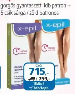 ÁRKLUB x-epil görgős gyantaszett ajánlat