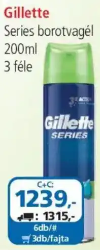ÁRKLUB Gillette series borotvagél ajánlat