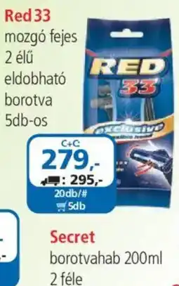 ÁRKLUB Red 33 borotva ajánlat