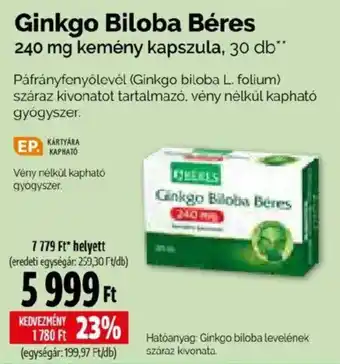 Ginkgo Biloba Béres