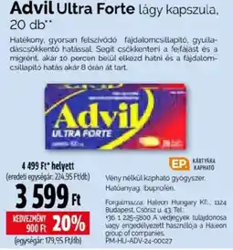 Pingvin Patika Advil Ultra Forte ajánlat