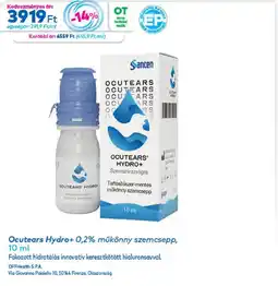 Gyöngy Patikák Ocutears hydro+ műkönyny szemcsepp ajánlat