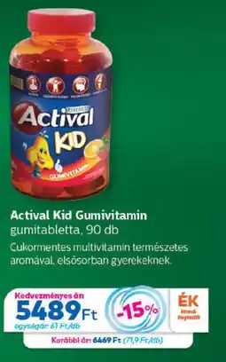 Gyöngy Patikák Actival kid gumivitamin ajánlat