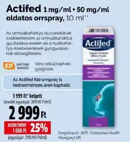 Pingvin Patika Actified orrspray ajánlat
