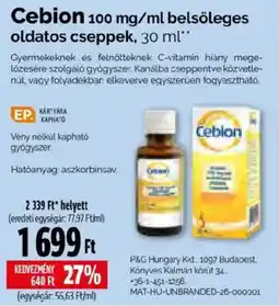 Pingvin Patika Cebion ajánlat