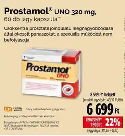 Pingvin Patika Prostamol uno 320 mg ajánlat