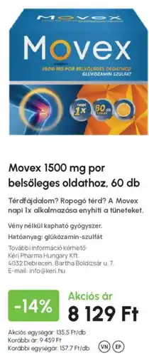 Alma Gyógyszertárak Movex ajánlat