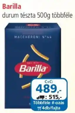ÁRKLUB Barilla durum tészta ajánlat