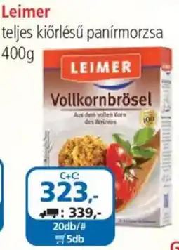 ÁRKLUB Leimer teljes kiőrlésű panírmorzsza ajánlat