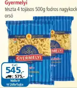 ÁRKLUB Gyermelyi tészta ajánlat