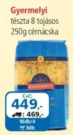 ÁRKLUB Gyermelyi tészta ajánlat