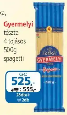 ÁRKLUB Gyermelyi spagetti ajánlat